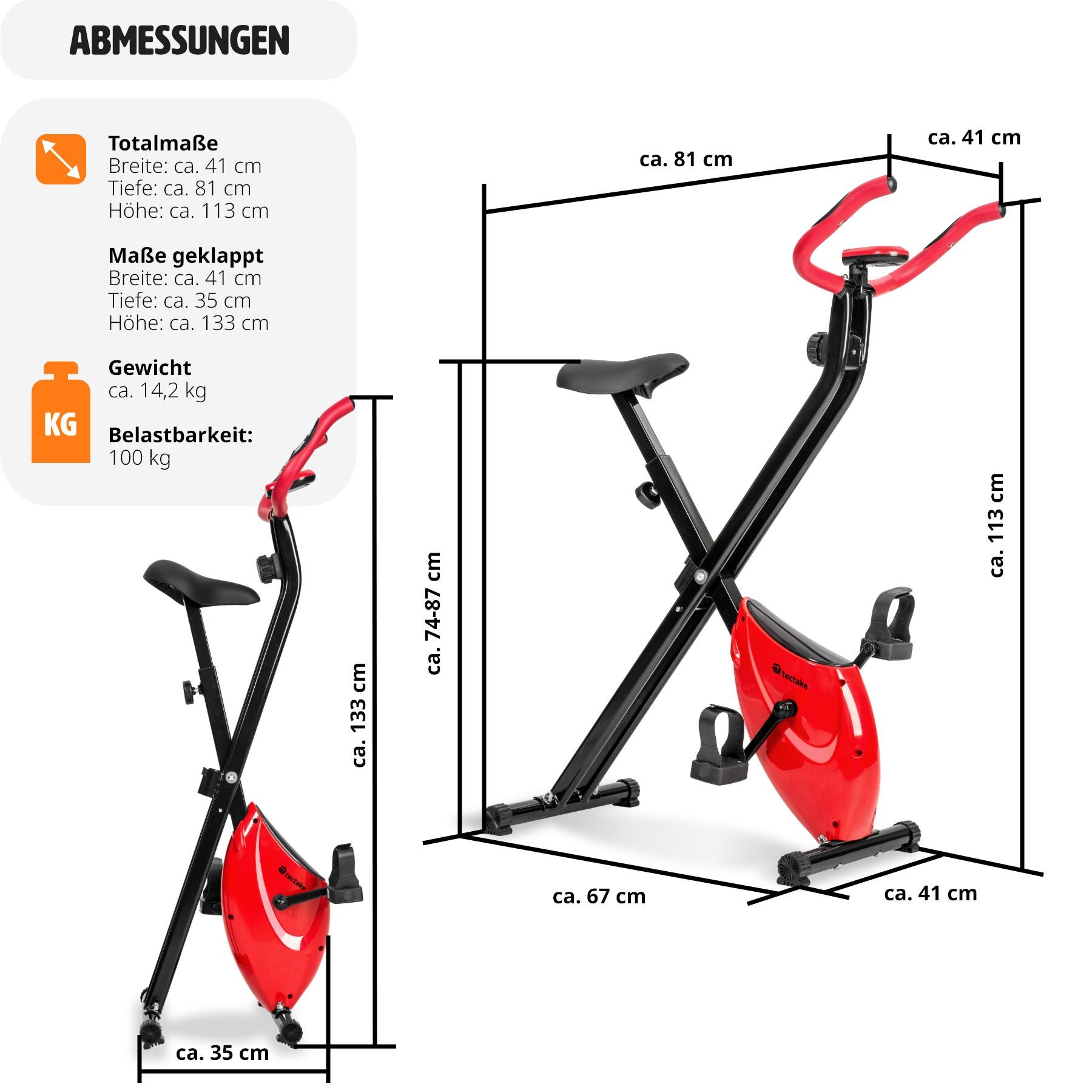 Heimtrainer FitX-Bike