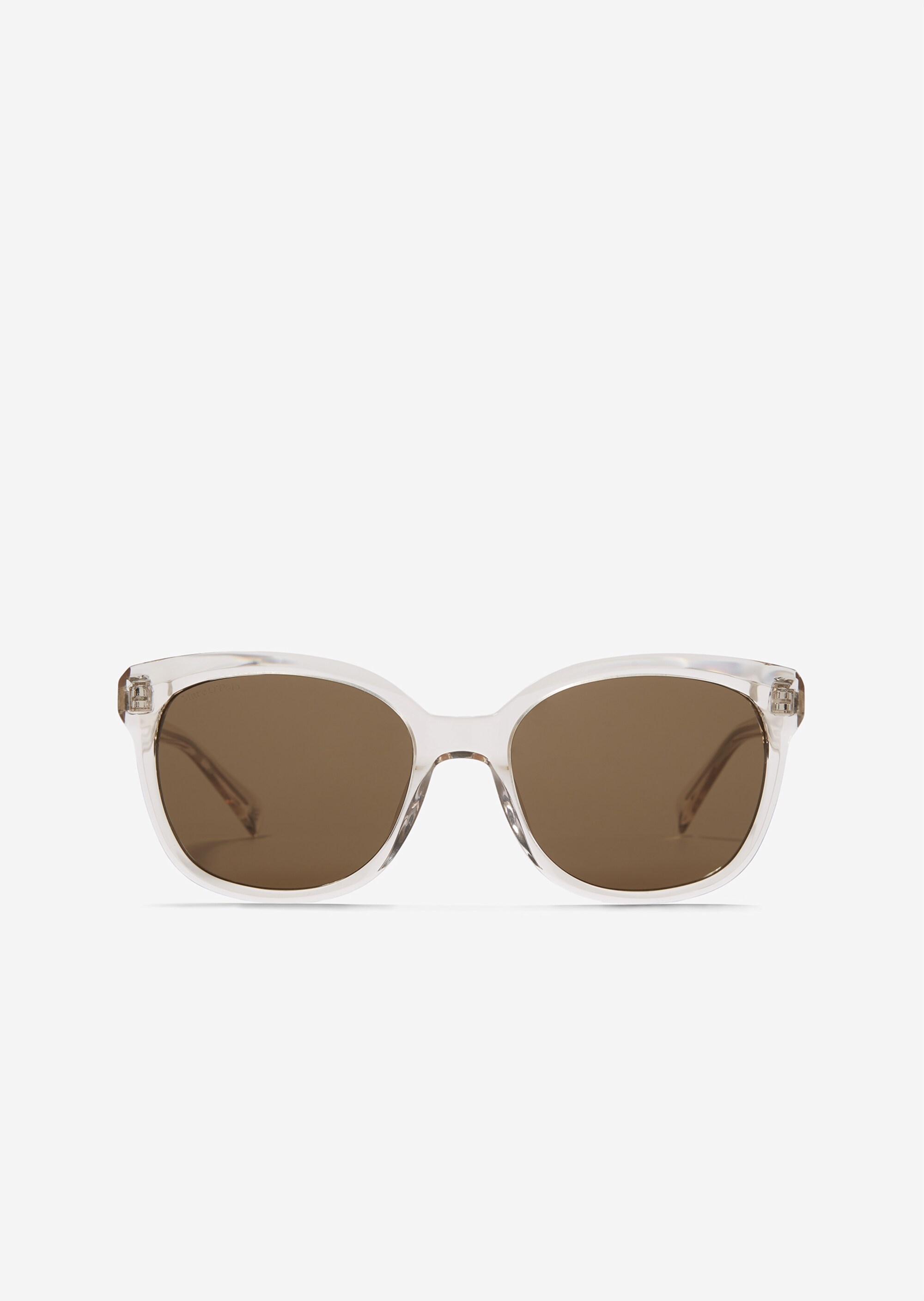 Unisex-Sonnenbrille mit breitem Bio-Acetat-Rahmen