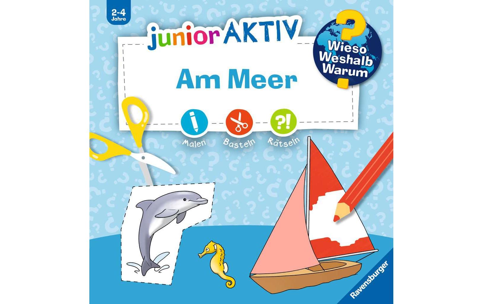 Kinder-Sachbuch WWW junior AKTIV: Am MeerErstes Ausmalen, Rätseln, Schneiden und Kleben