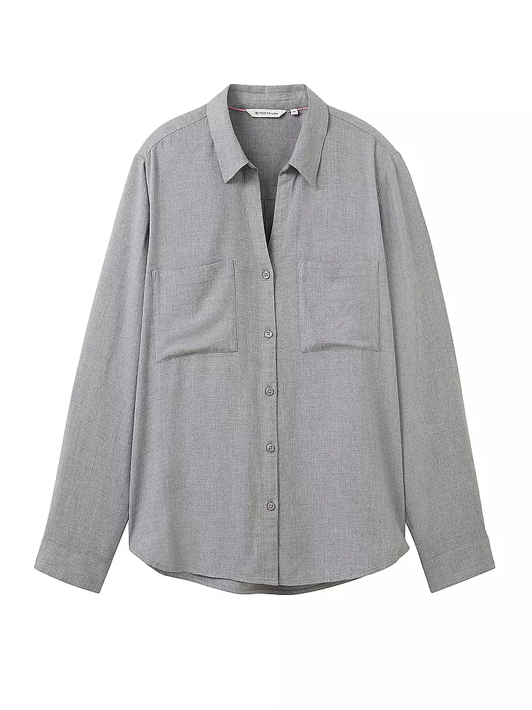 TOM TAILOR Bluse  grau