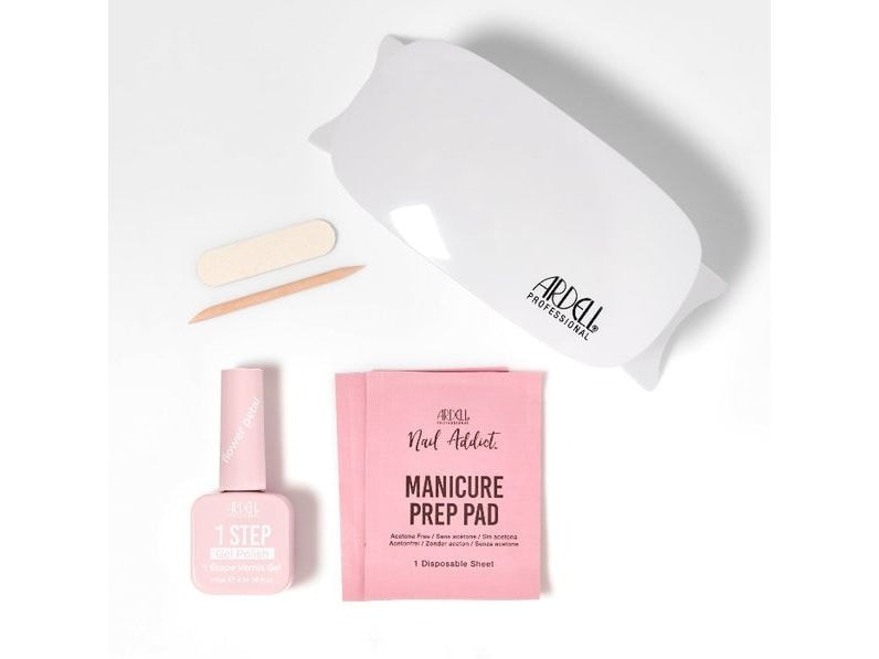 Ardell Gelnägel-Set 1 Step Manicure Kit Flower Petal Schnell trocknender UV-Lack