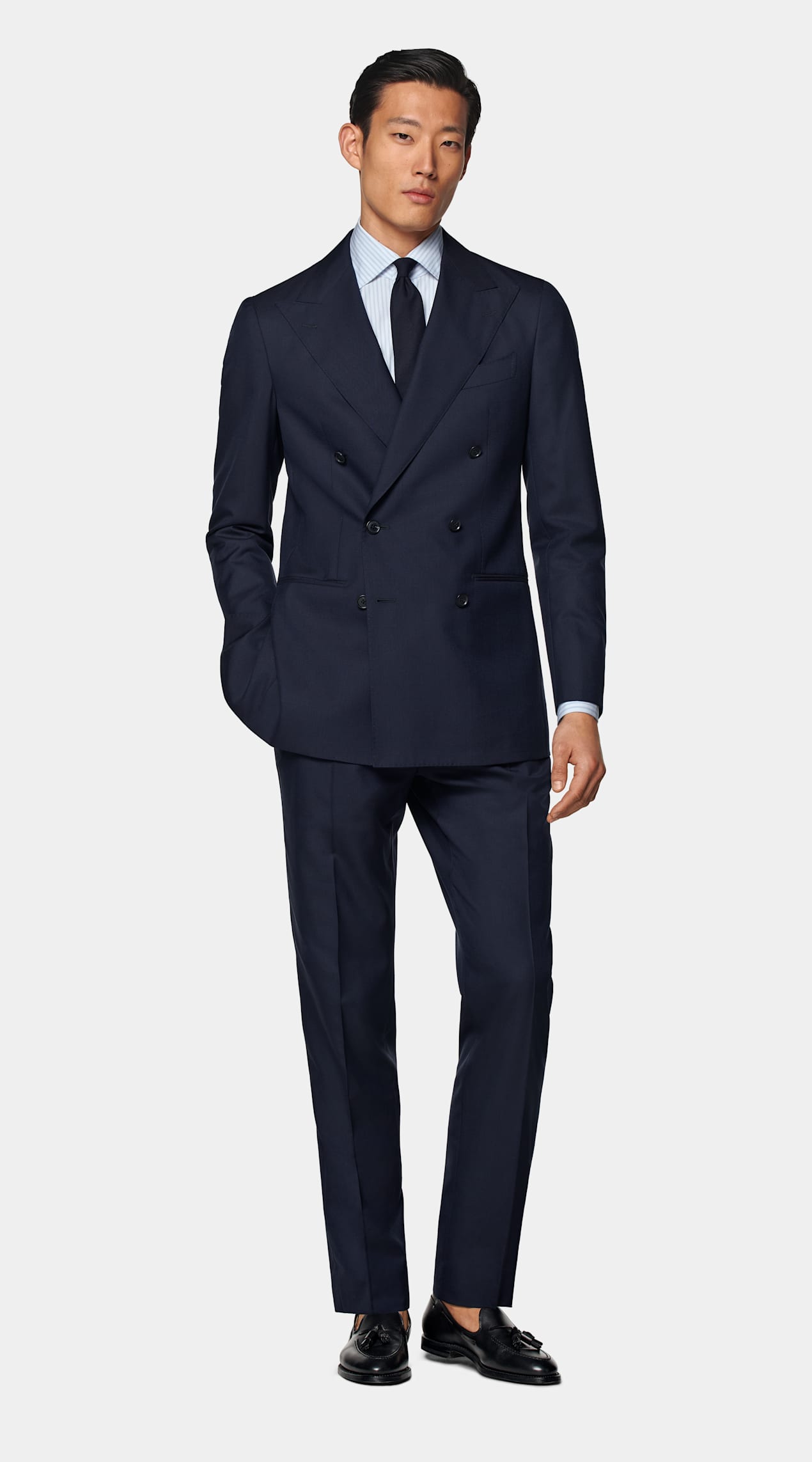 Costume sur mesure Custom Made bleu marine