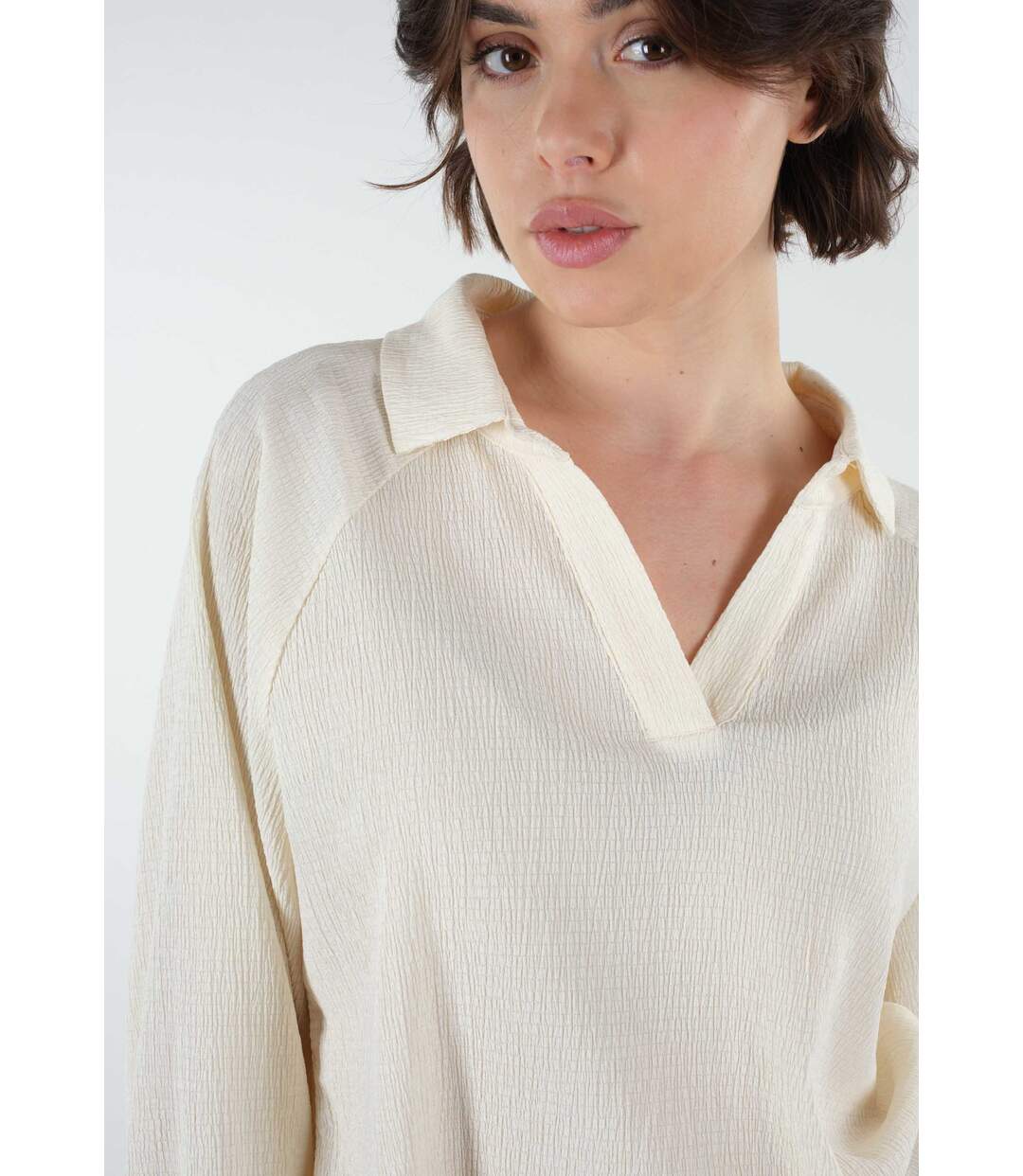 Blouse matière texturée ISADELA