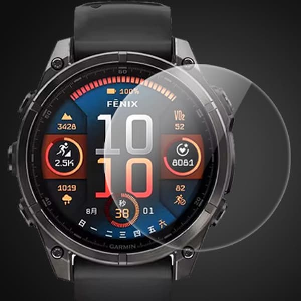 INF Garmin Fenix skjermbeskytter i høy aluminium herdet glass (2-pack) Garmin Fenix 8 47mm