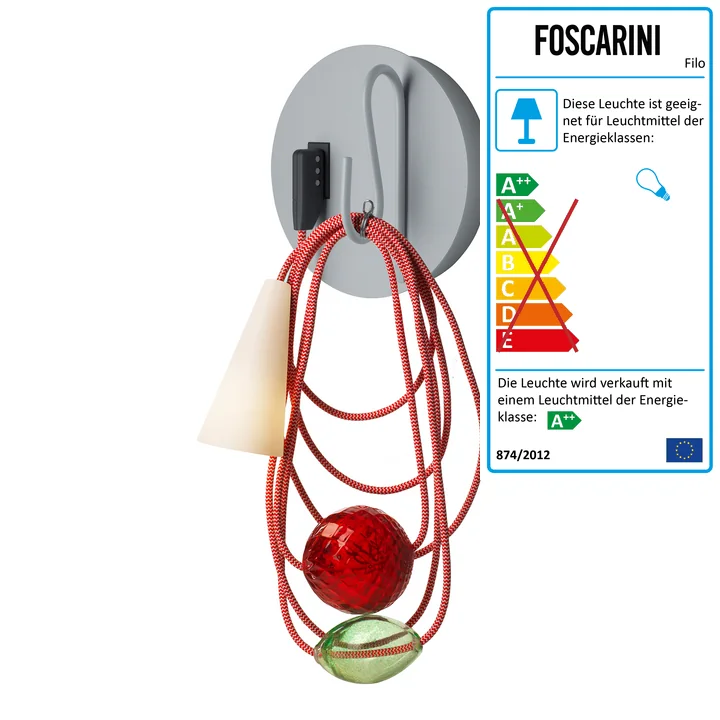 Foscarini - Filo Wandleuchte, emerald king
