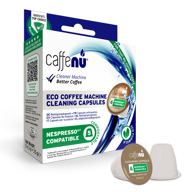Capsules de nettoyage CAFFENU - pour machine à café compatible Nespresso®  x5