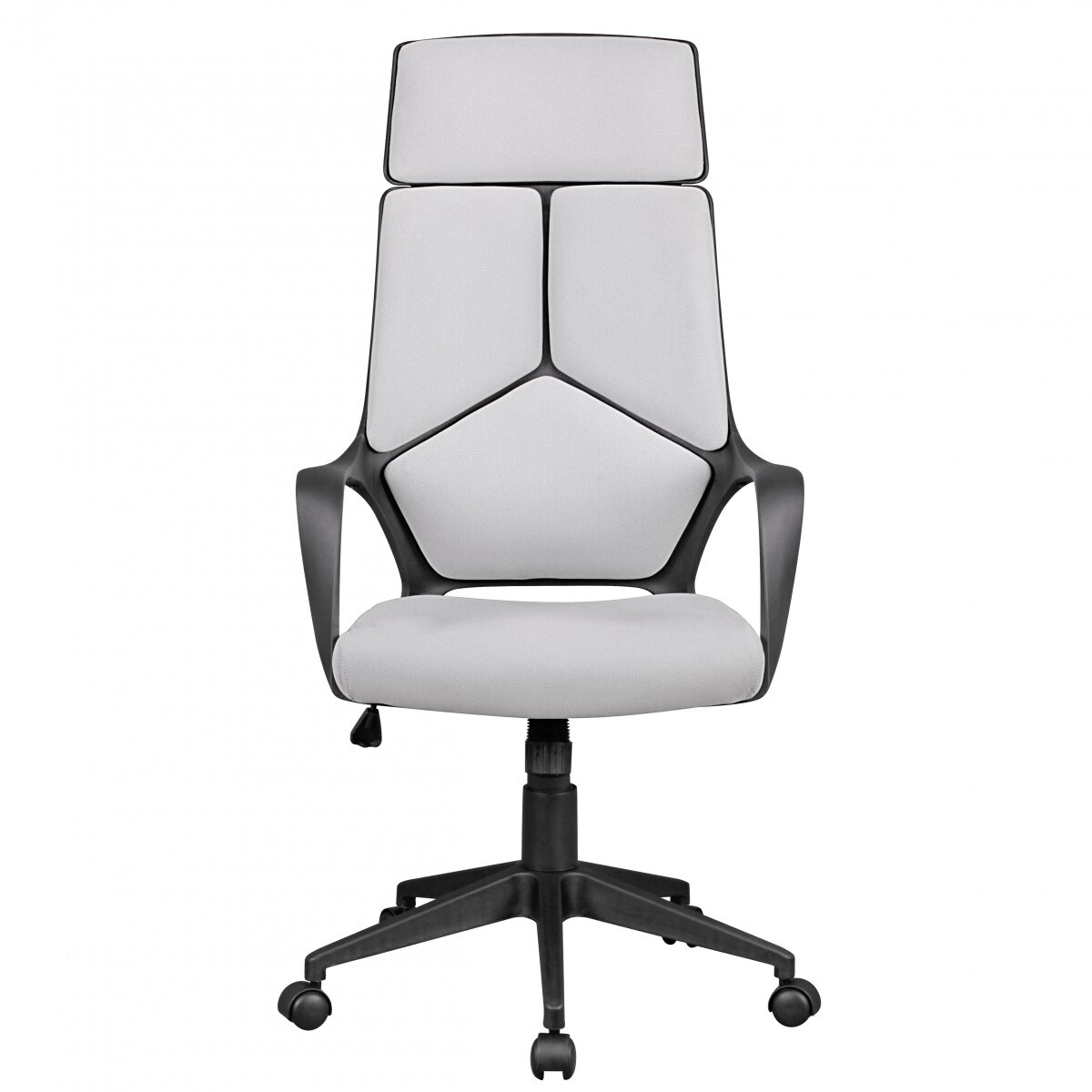 KADIMA DESIGN Ergonomischer Bürostuhl ZENTA mit atmungsaktiver Rückenlehne, Stoffelementen, Kunststoff-Armlehnen, max. 120 kg Belastung