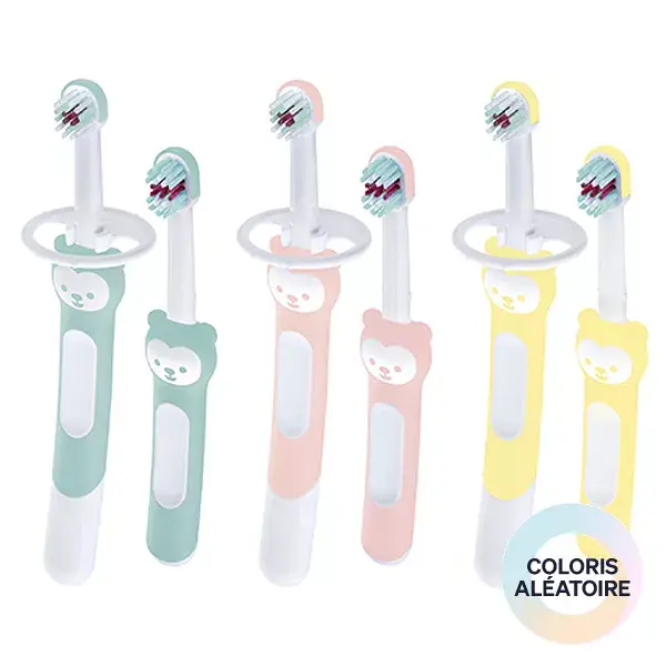 MAM Kit Brosses à Dents – Brosse d’Apprentissage + Brosse Premières Dents