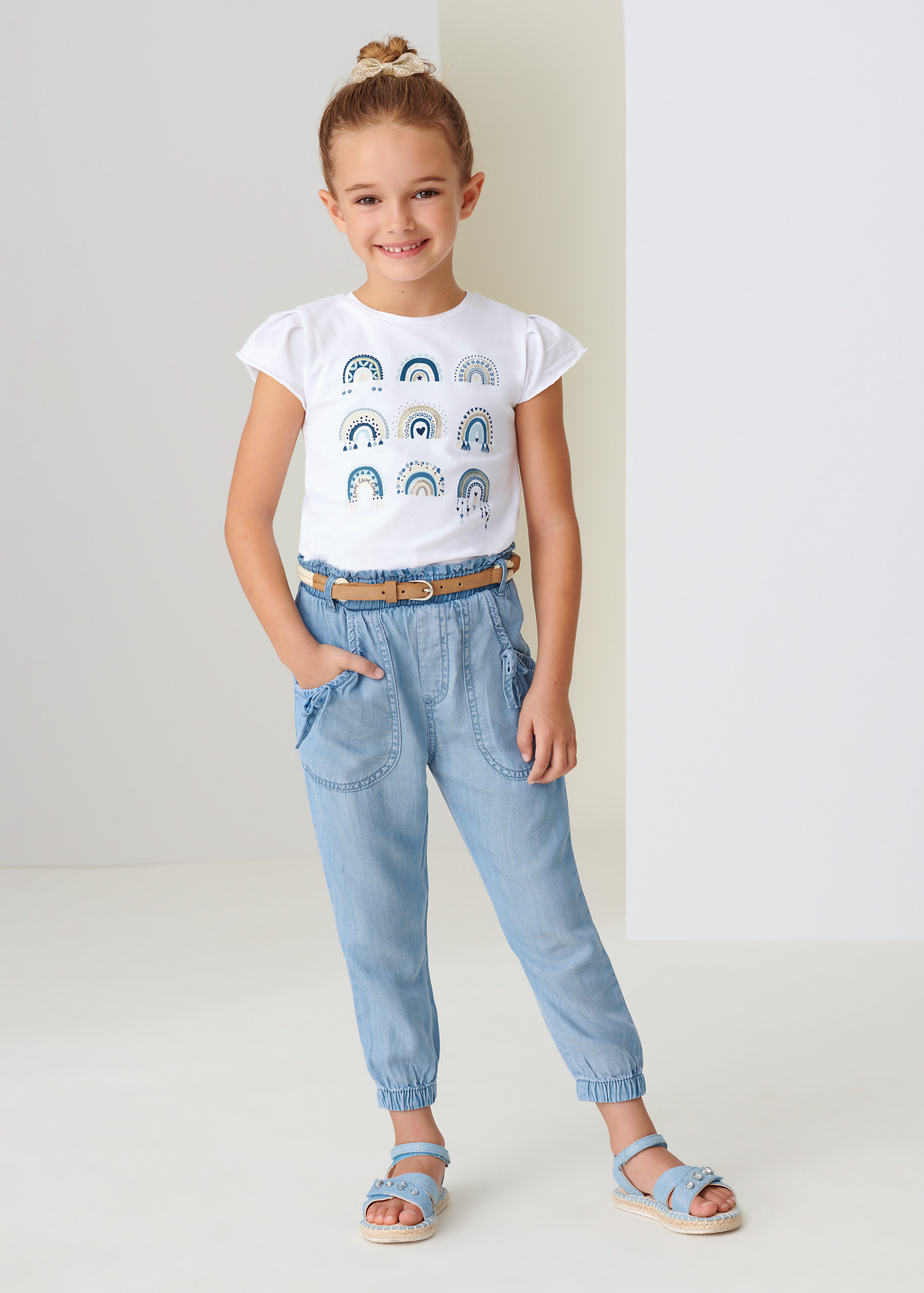 Calças femininas fluidas em TENCEL™ Lyocell