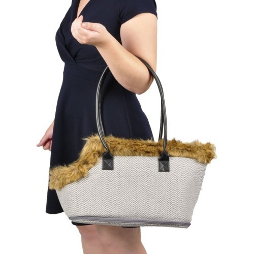 Bolsa de transporte para animais de estimação Estelle, cinza