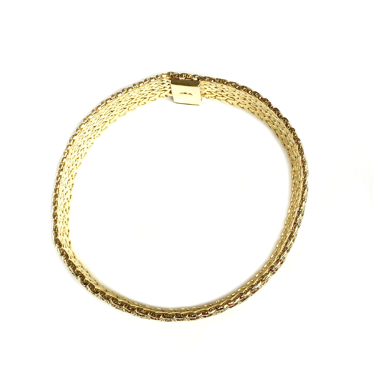 Bracelet d'occasion or 750 jaune maille polonaire 19 cm