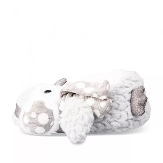 Chaussons peluche chouette GRIS MERRY SCOTT