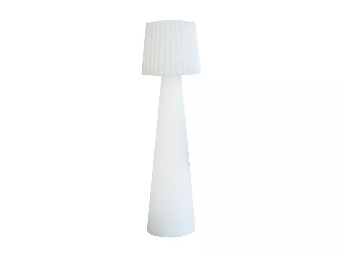 Lampadaire extérieur sans fil LADY Blanc Polypropylène H110CM