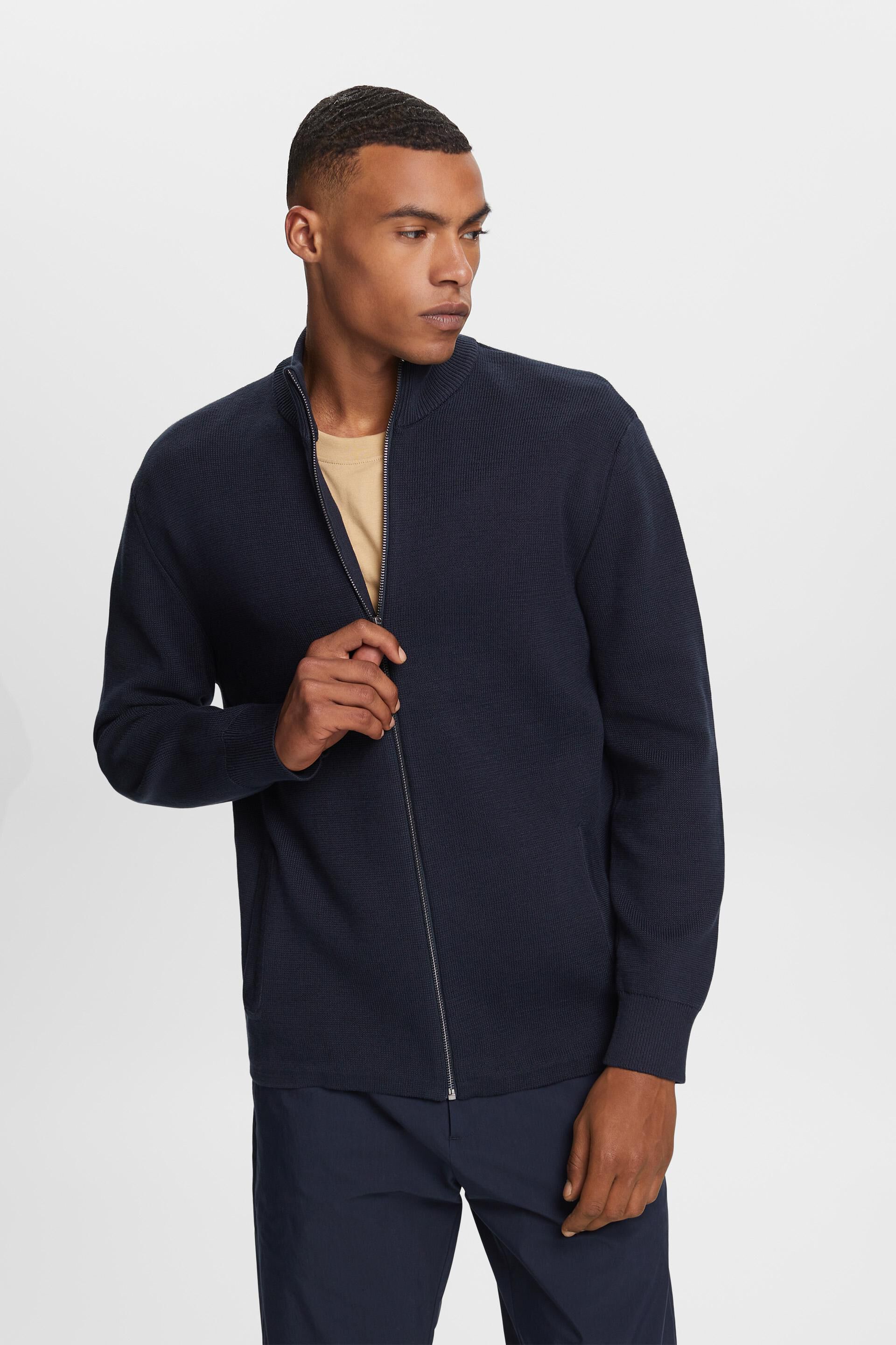 Cardigan zippé, 100% coton