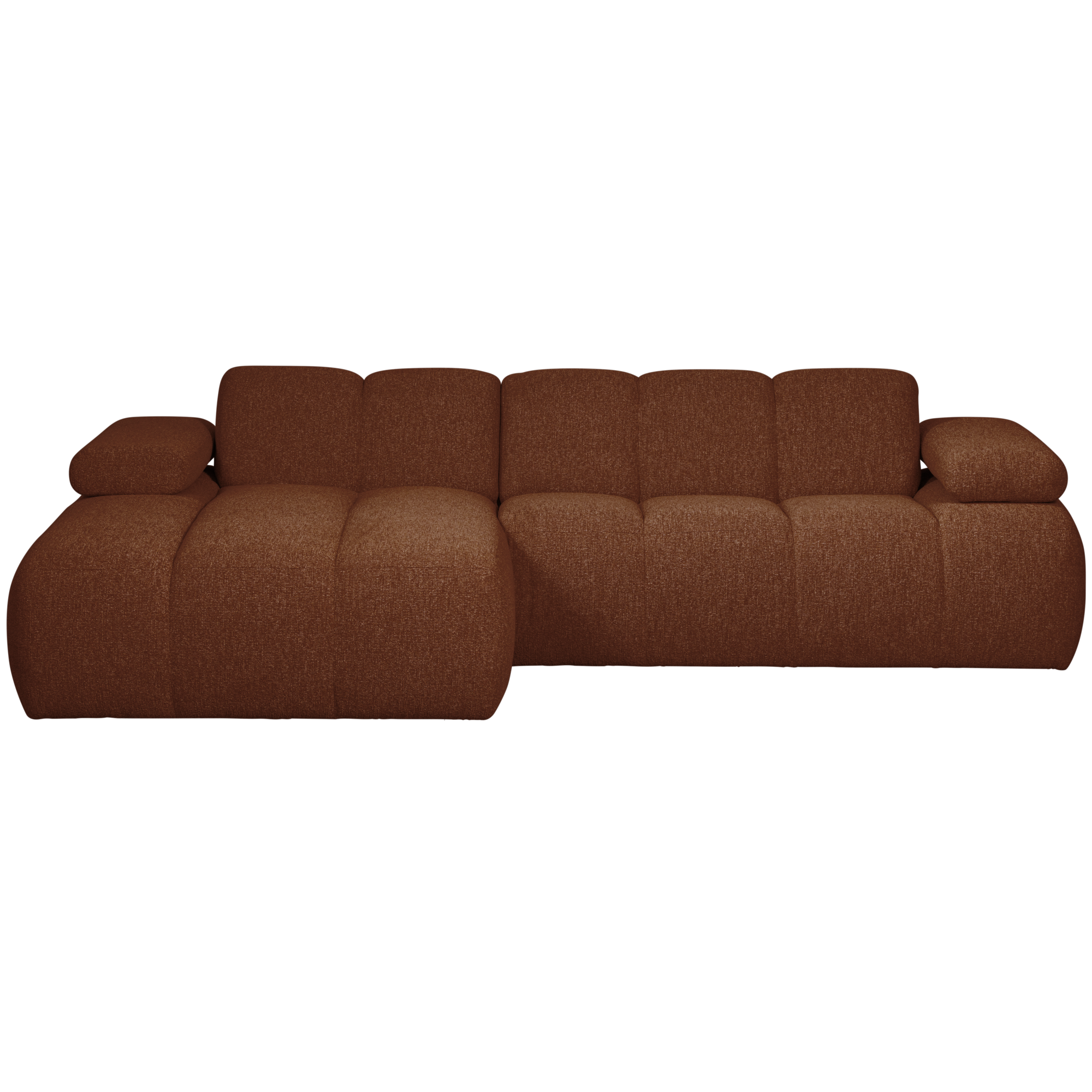 Chaise Longue Mojo Mojo Chaise Longue Links - Bouclé - Roestbruin Melange