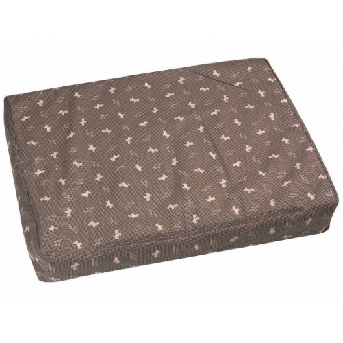 Colchão para cães Dogcity com estampa, marrom