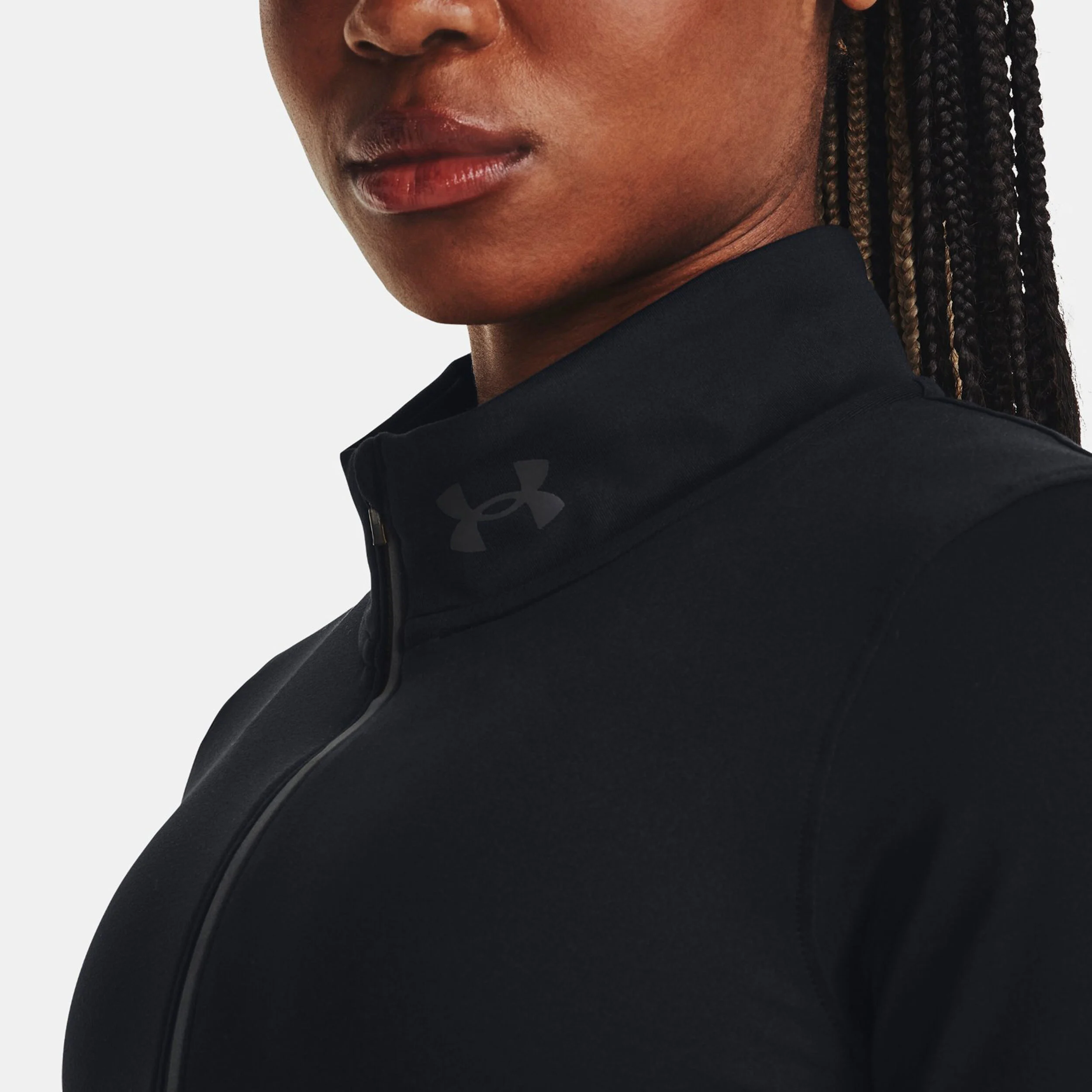 Under Armour Qualifier Run Half-Zip Haut Manches Longues Femmes - Noir