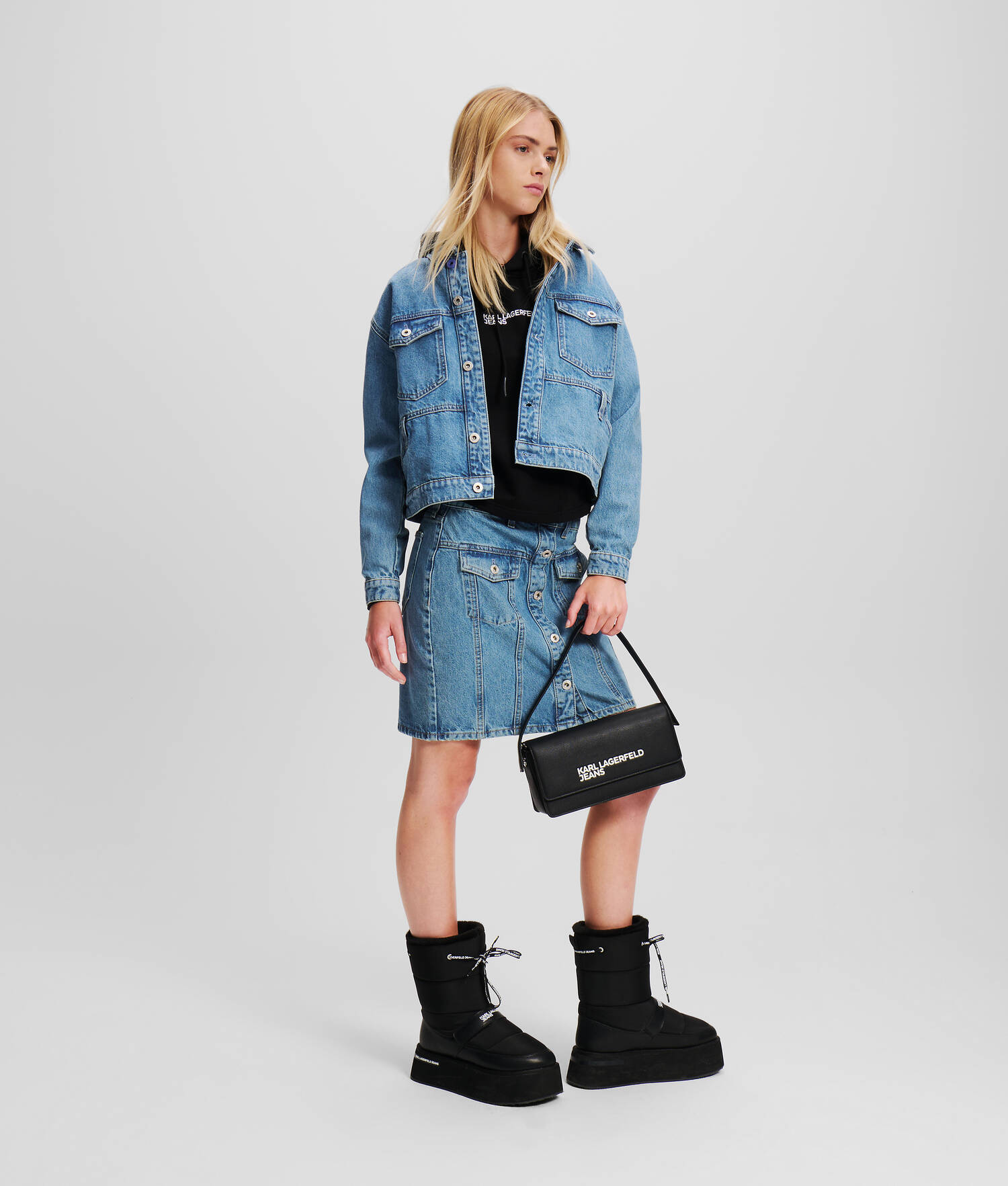 VESTE EN JEAN BOXY KLJ