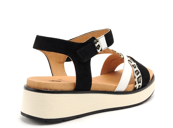 Fugitive nu pieds talons femme kiry noir