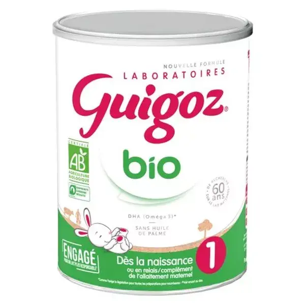 Leite Infantil Orgânico Guigoz Fase 1 800g
