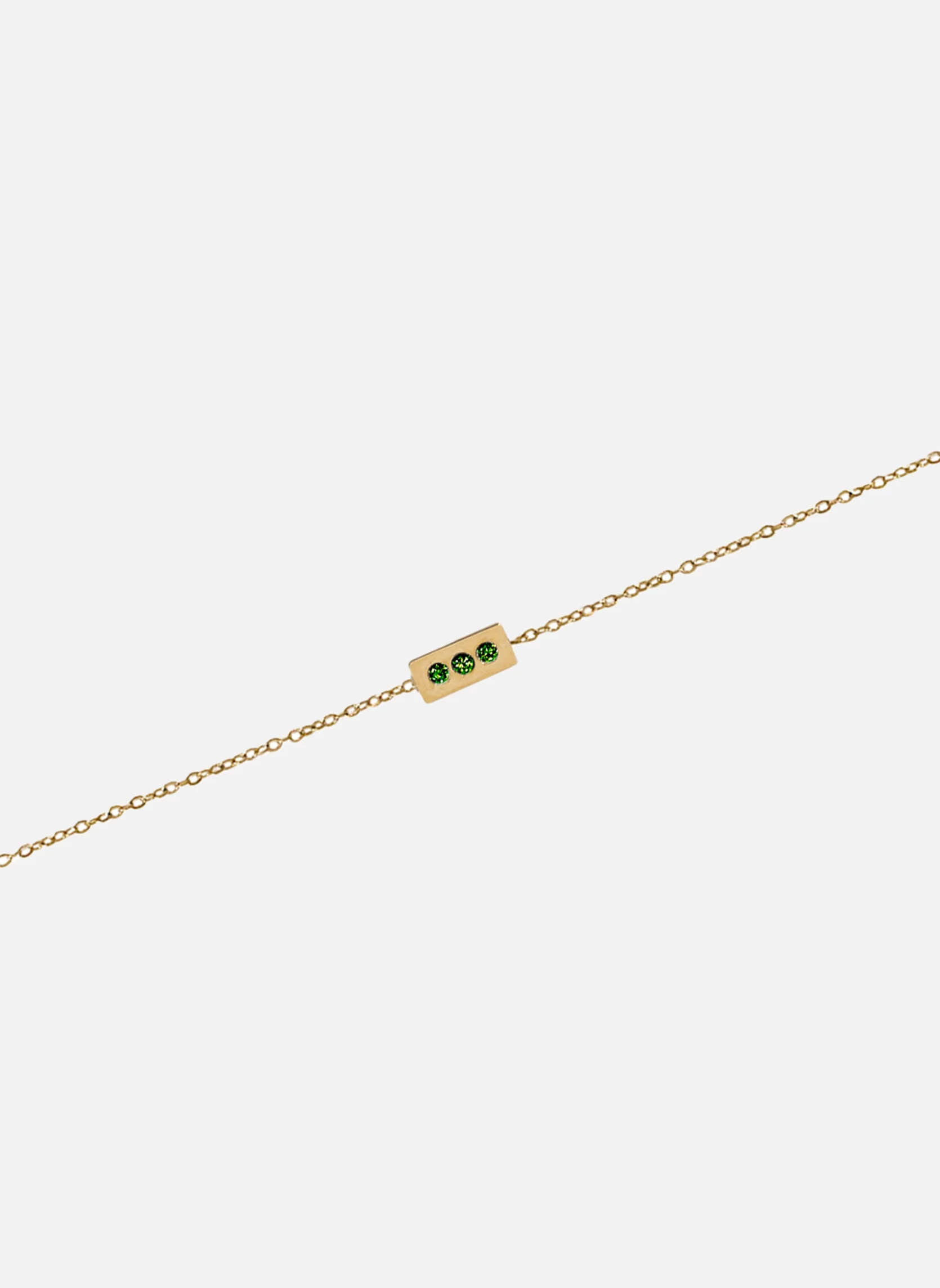 PLUTON - Bracelet chaîne pluton | Vert