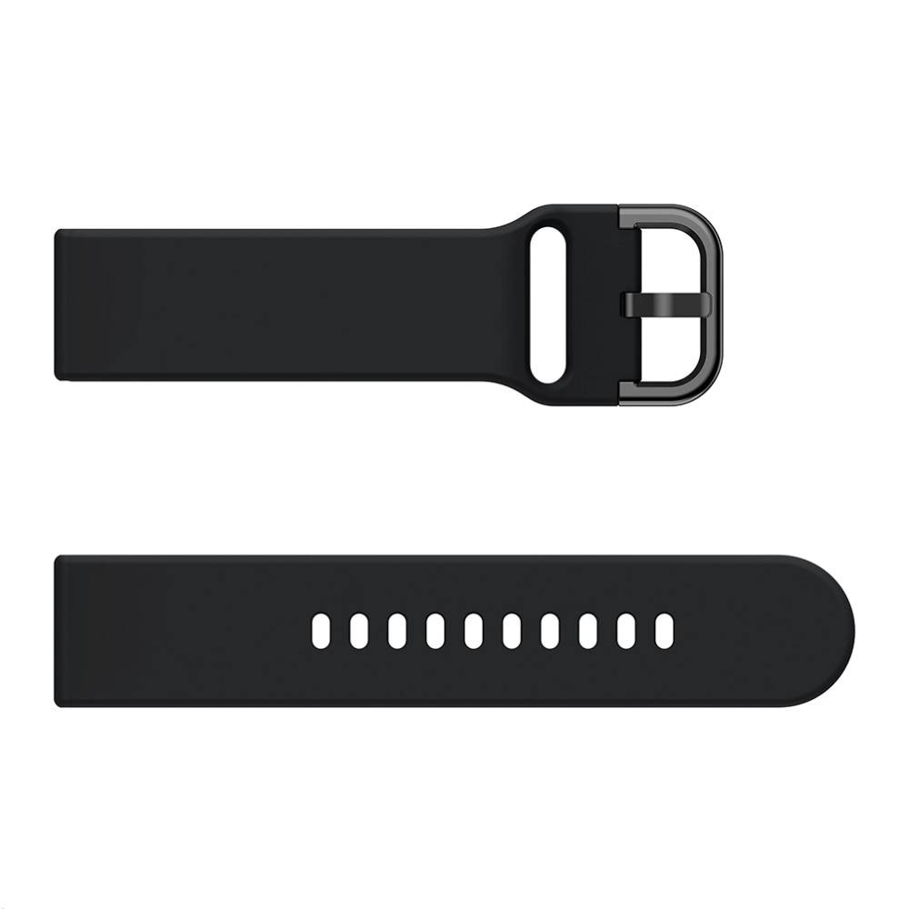 Garmin Vivoactive 5 Silikon Sport Armband mit Dornschliesse (Gelenkumfang: 155-195mm) - Schwarz