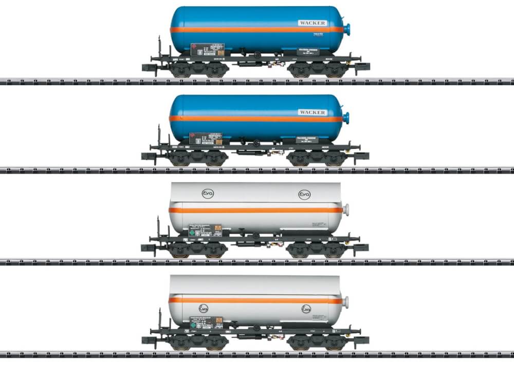 N Wagen-Set Druckgas-Kesselwagen