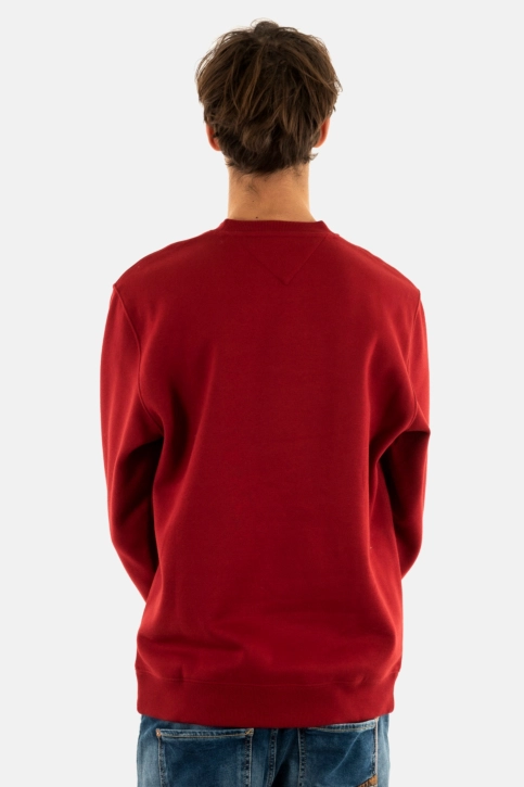 Sweat tommy jeans reg s flag crew xit regatta red