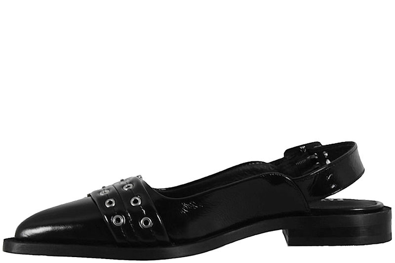 PAVEMENT SASO SLINGBACK LOAFERS I SORT LAKSKIND