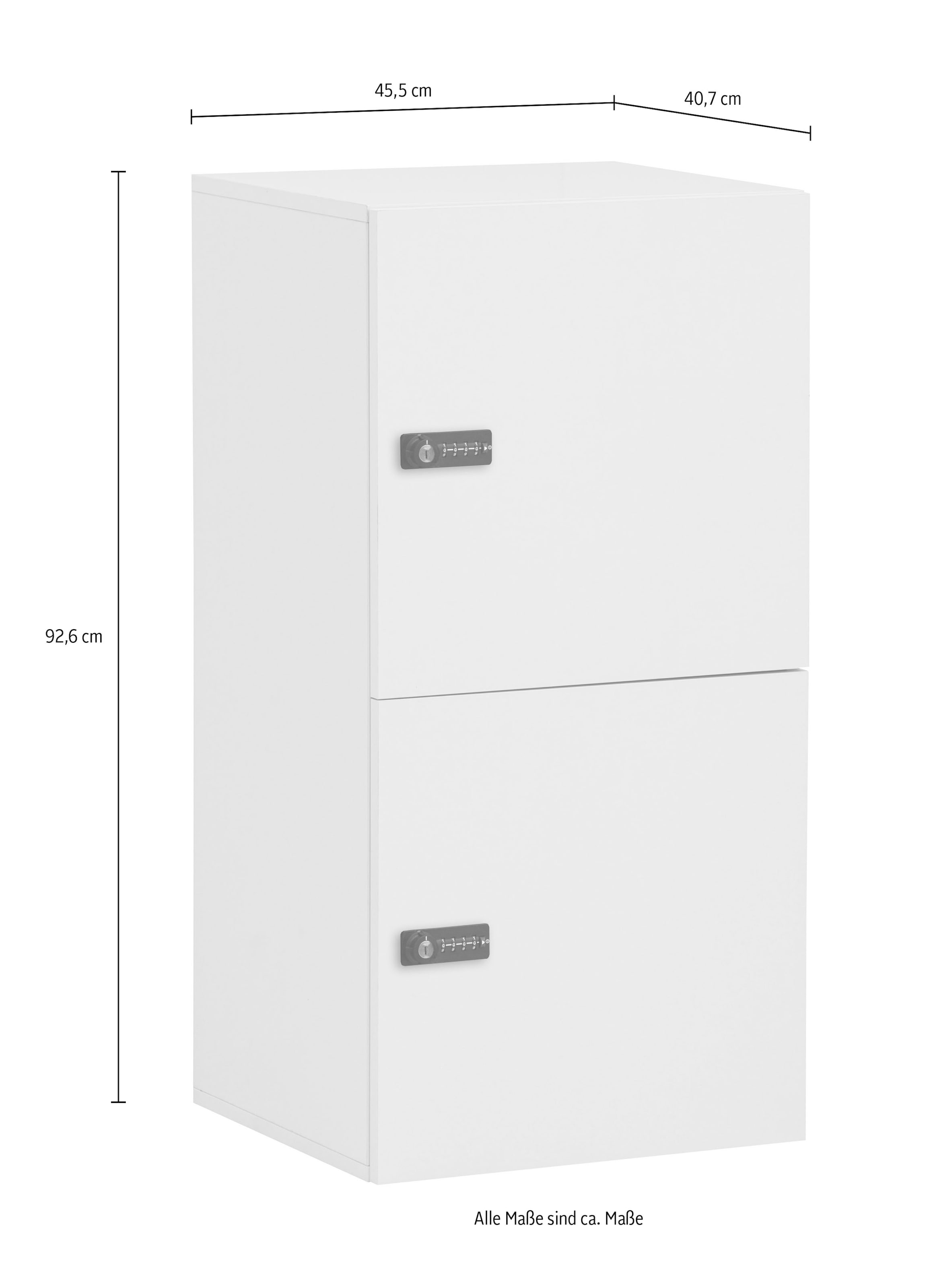 Schildmeyer Container »Locked Spind Schrank Cap mit 2 abschliessbaren Türen« Made in Germany