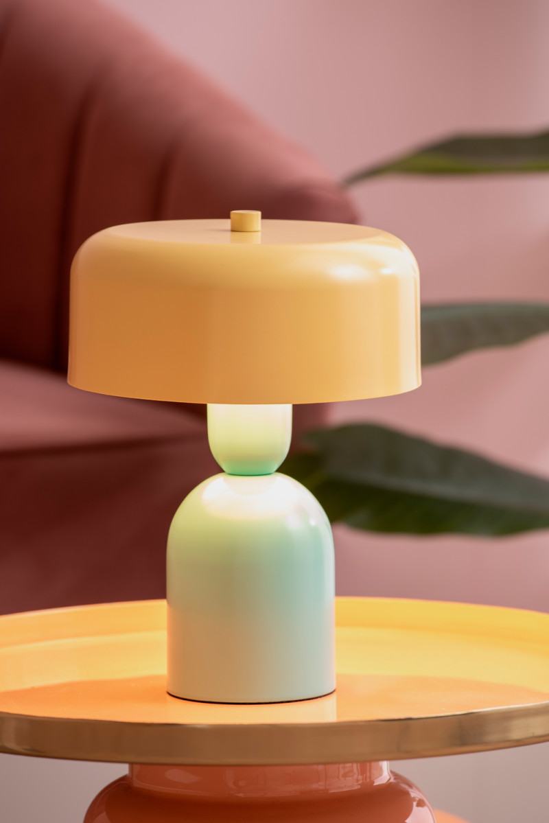 Table Lamp Double Funky LM2251OR Bright orange & soft pink