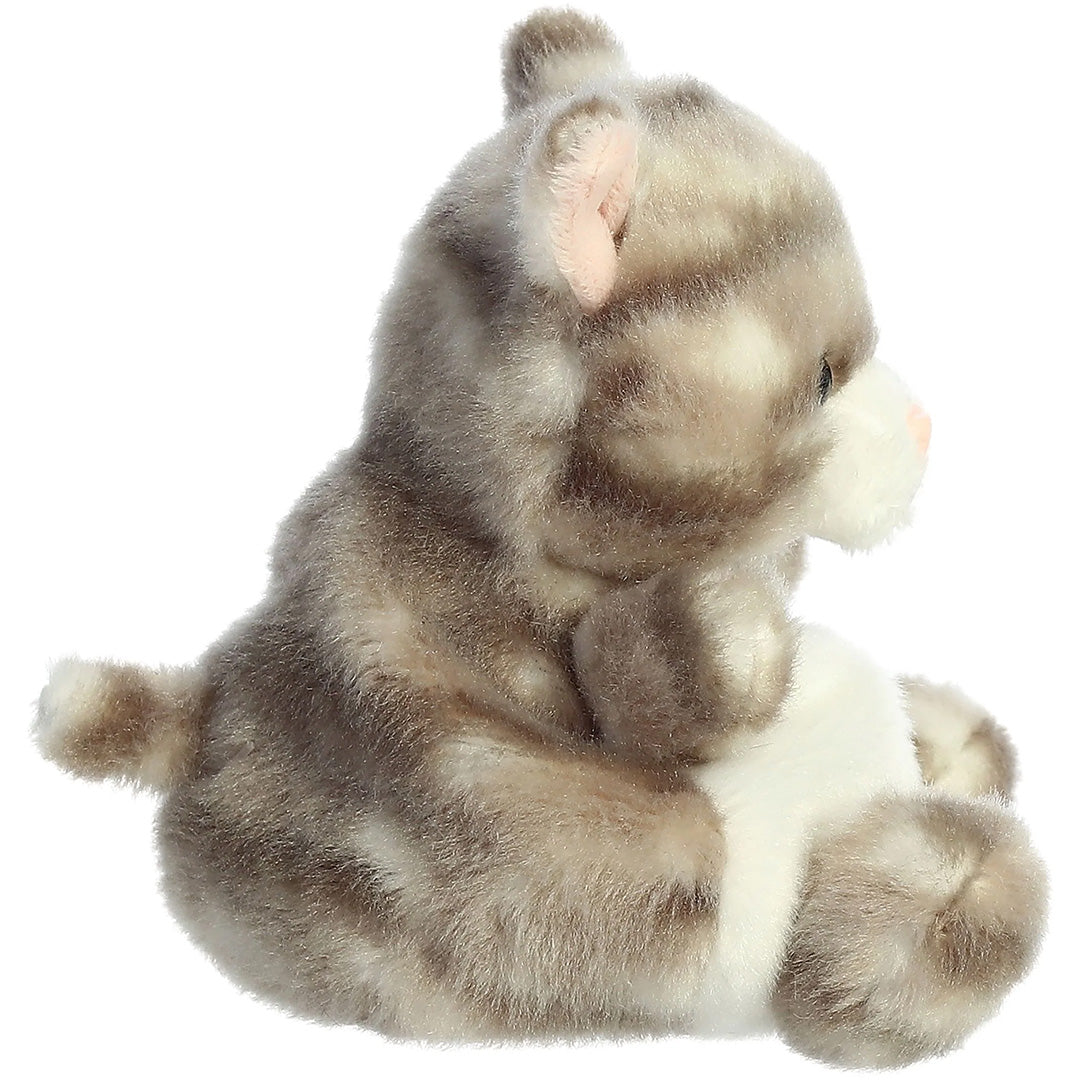palm pals knuffelkat silver - 13 cm