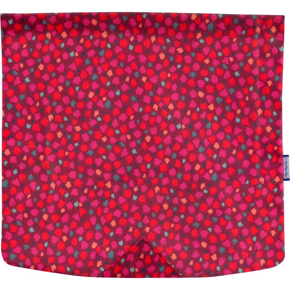 Rabat Besace Carré Grand Pompons Cerise