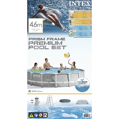 INTEX Prism Frame pool set 457x107 cm