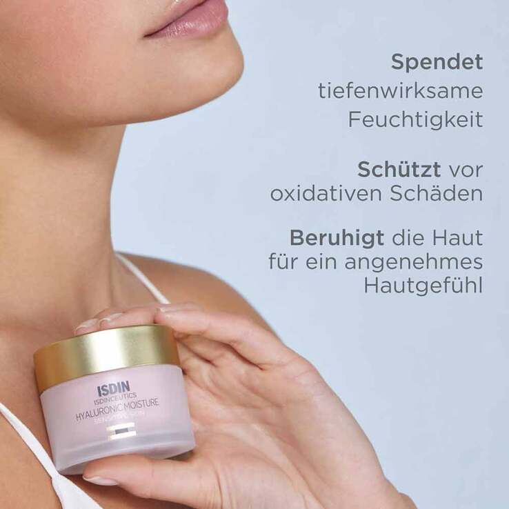 ISDIN Isdinceutics Hyaluron Moisture für empfindliche Haut Creme, 50 g