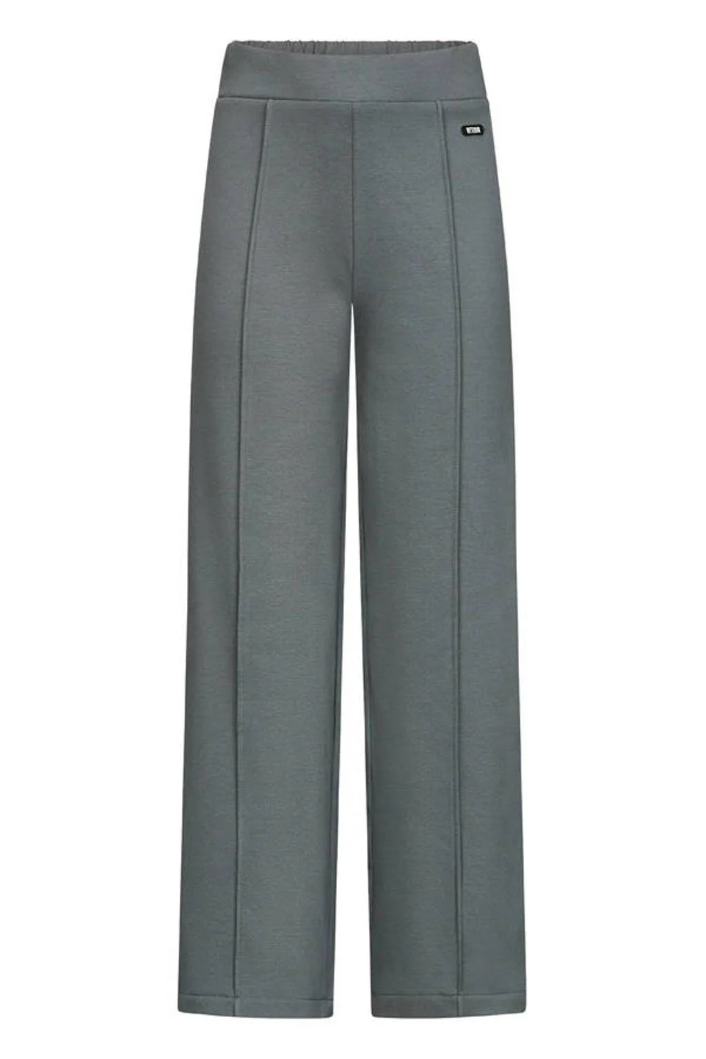 Retour Jeans wide leg casual broek grijs