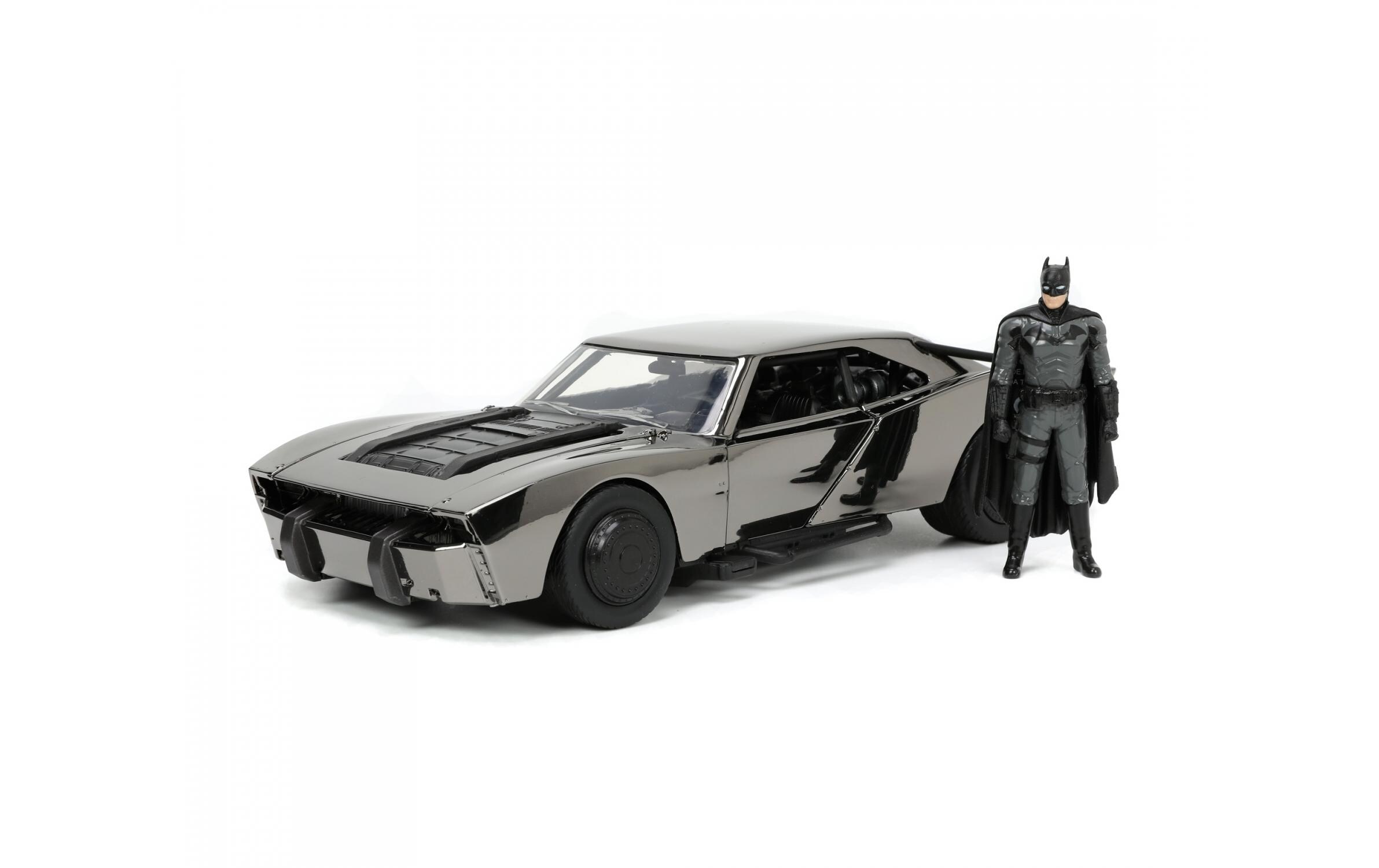Batman Batmobile 2022 Comic Con 1:24Hochdetailliertes Batmobil Modellauto inklusive Batman Figur