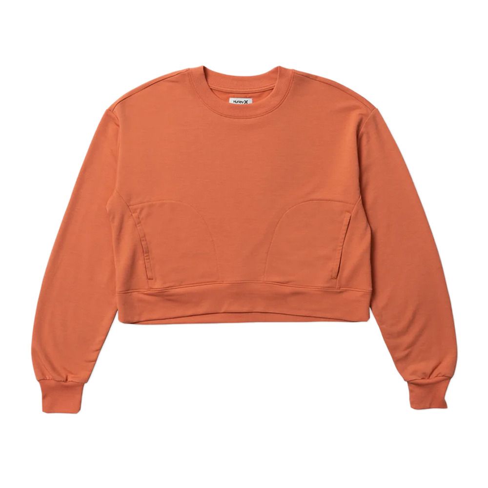 Hurley EASY OVERSIZED - Sweat Femme carnelian