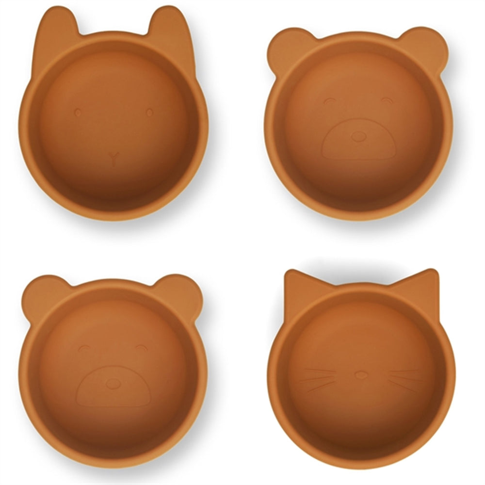 Malene Silicone Bowls 4-Pak Mustard