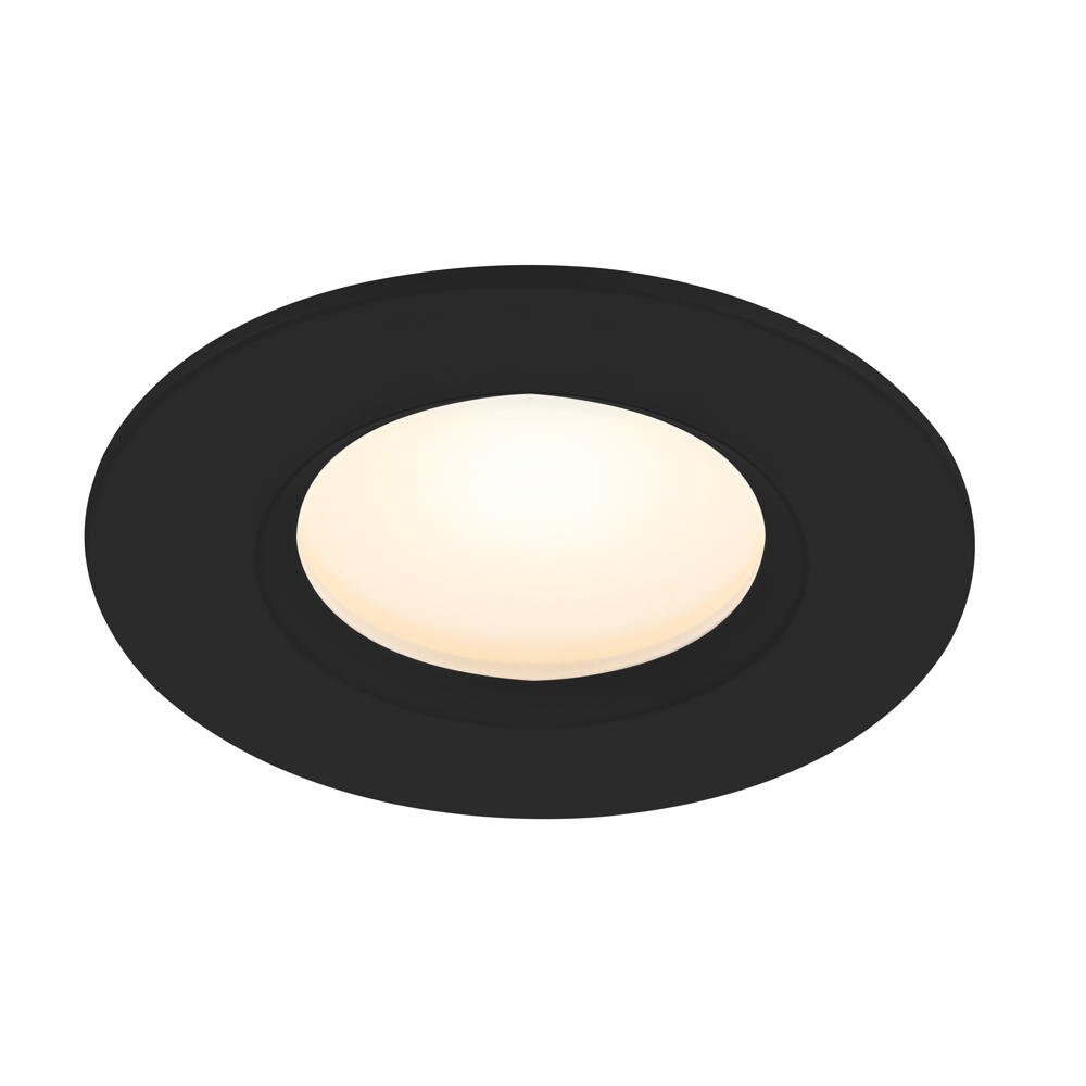 LED inbouwspot Tiaki in zwart 6,5W 345lm IP65