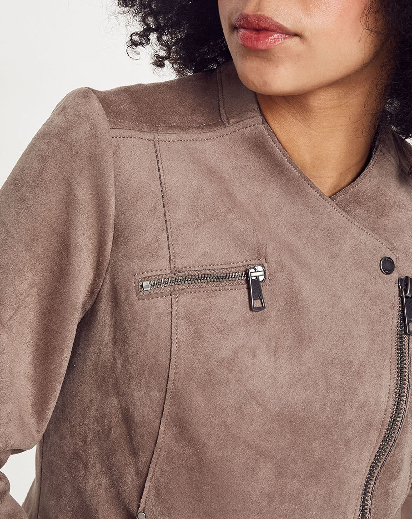 Esprit Perfecto en suédine beige moyen