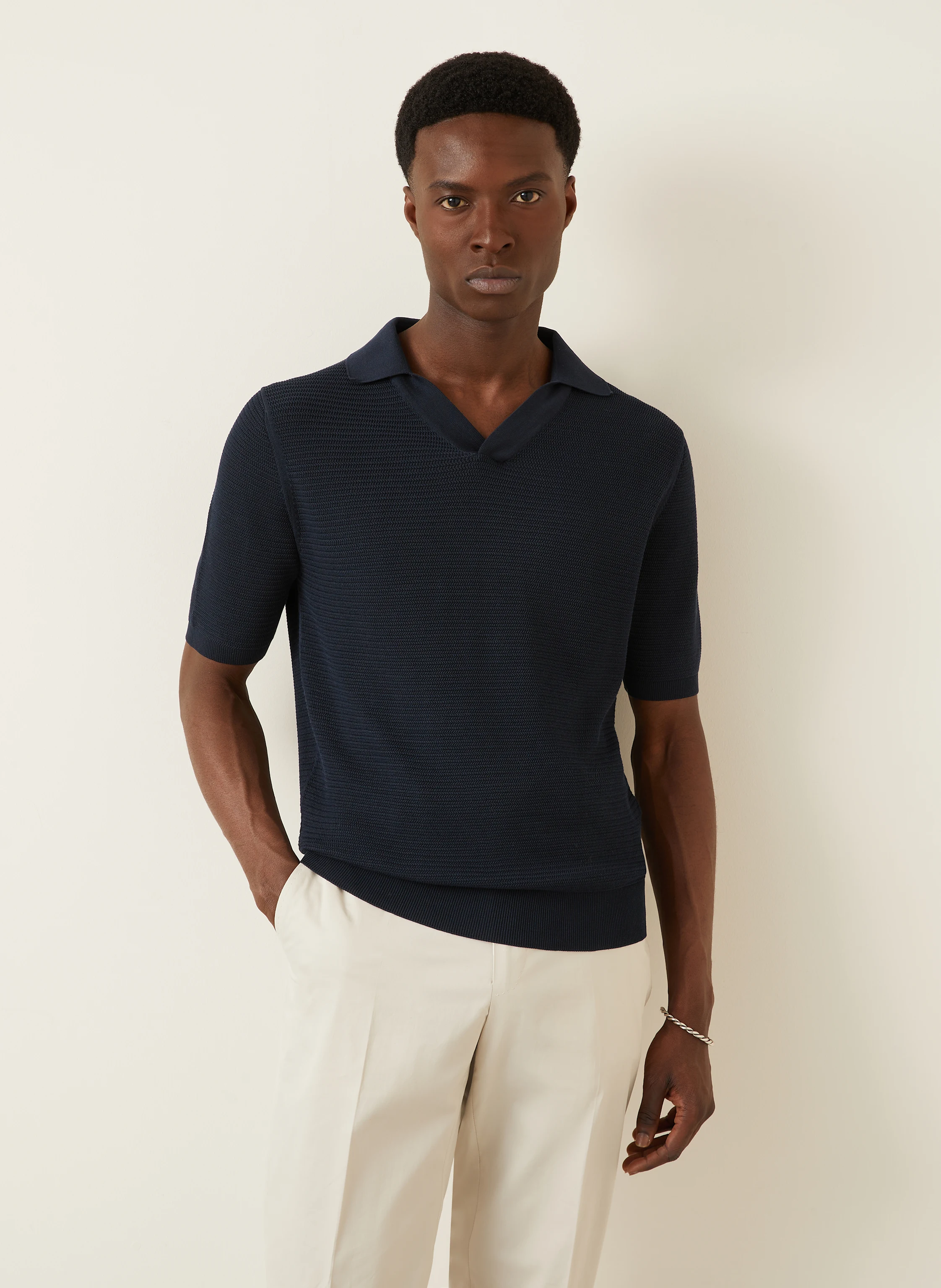 FIORONI Strick-Poloshirt
