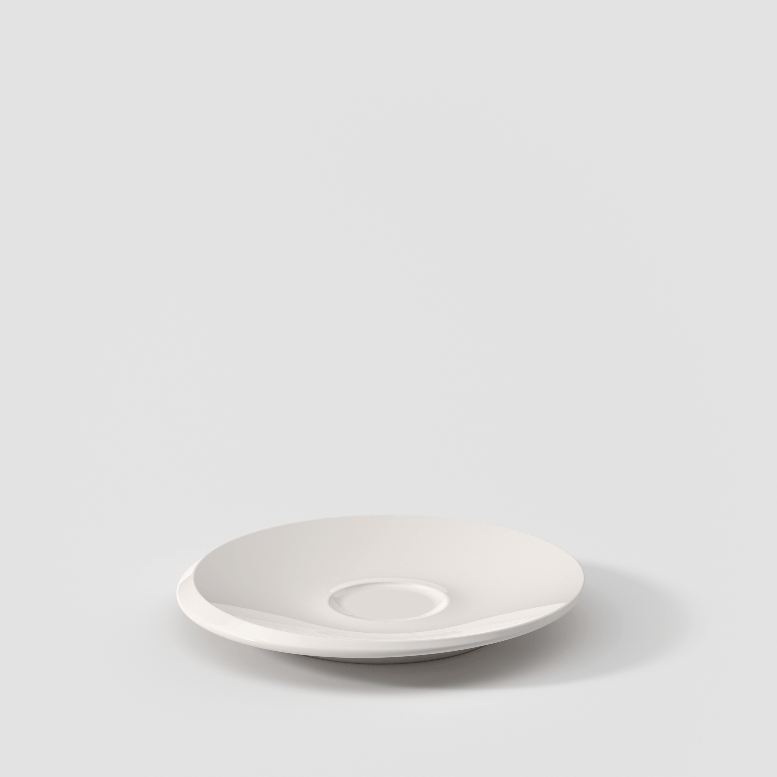 NewMoon Espresso cup saucer White, 5.2'', Premium Porcelain