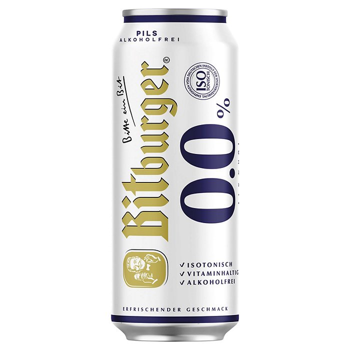 BITBURGER PILS 0,0 % Alkoholfrei 0,5 l