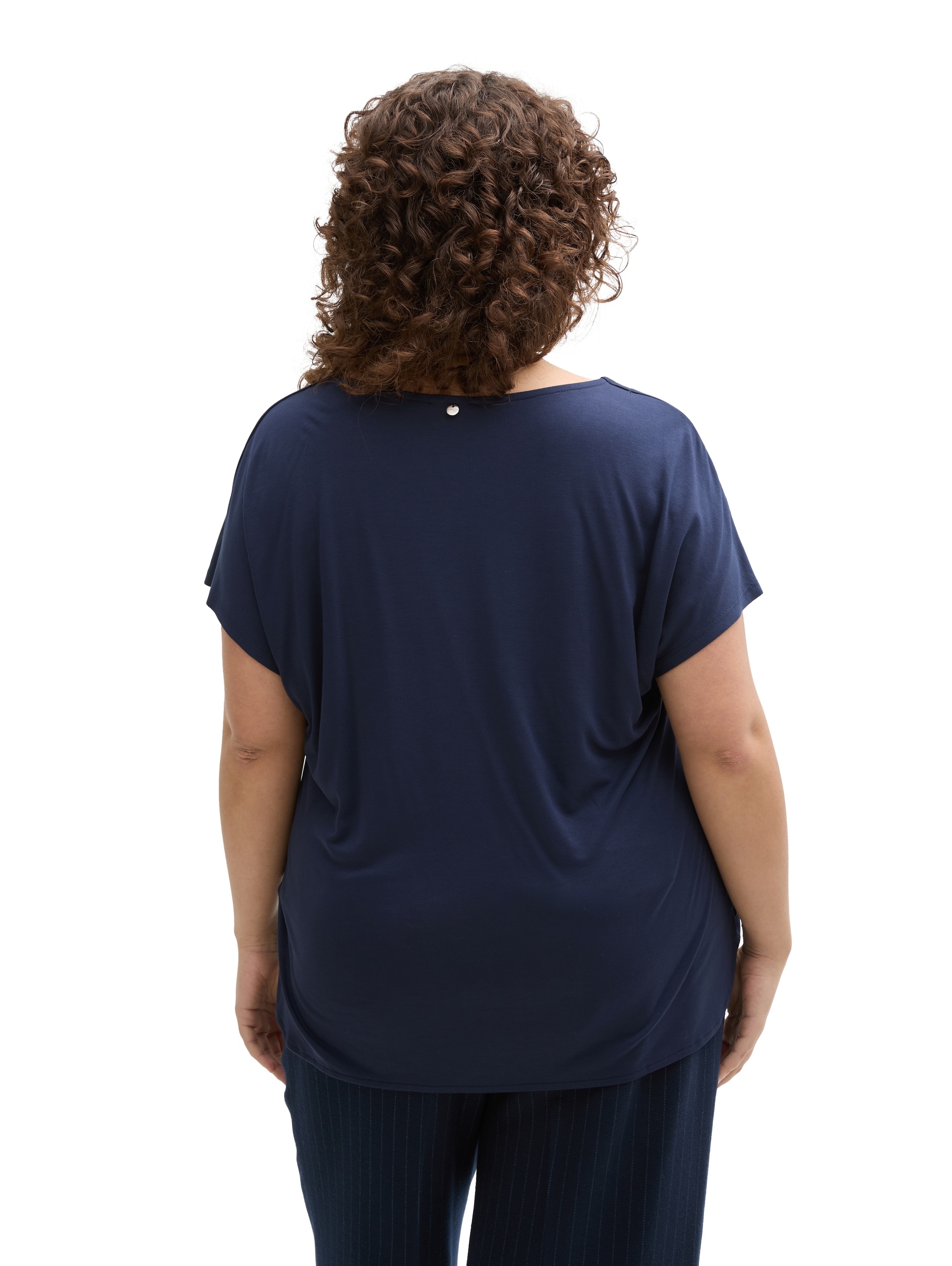 TOM TAILOR PLUS T-Shirt mit kleinem Schlitz