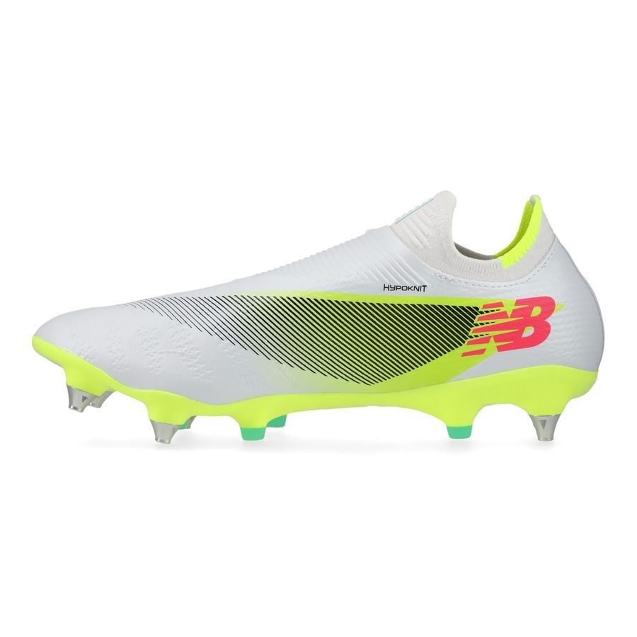 New Balance Furon V7 Pro SG - Blanc/Violet/Jaune Fluo
