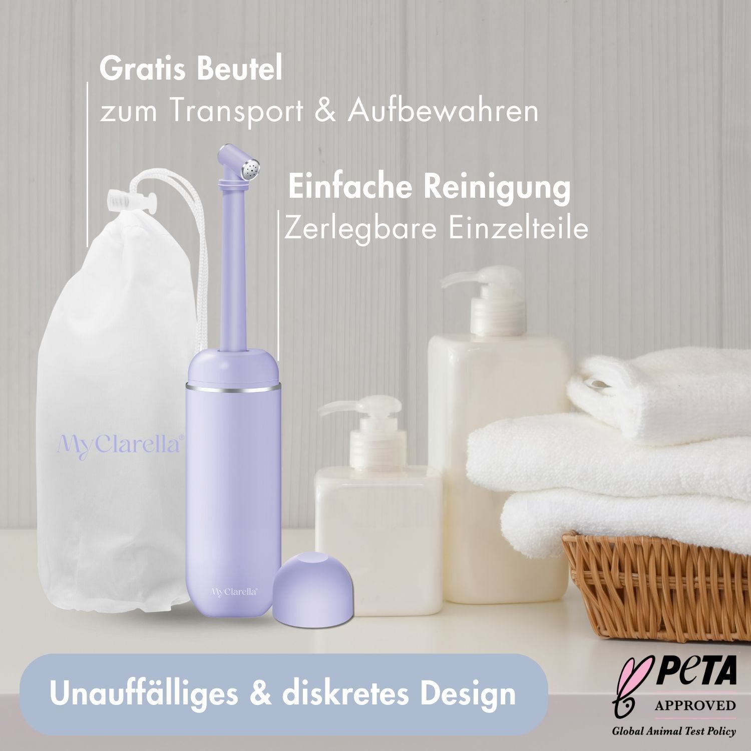 MyClarella® Intimdusche Podusche - Peri Bottle