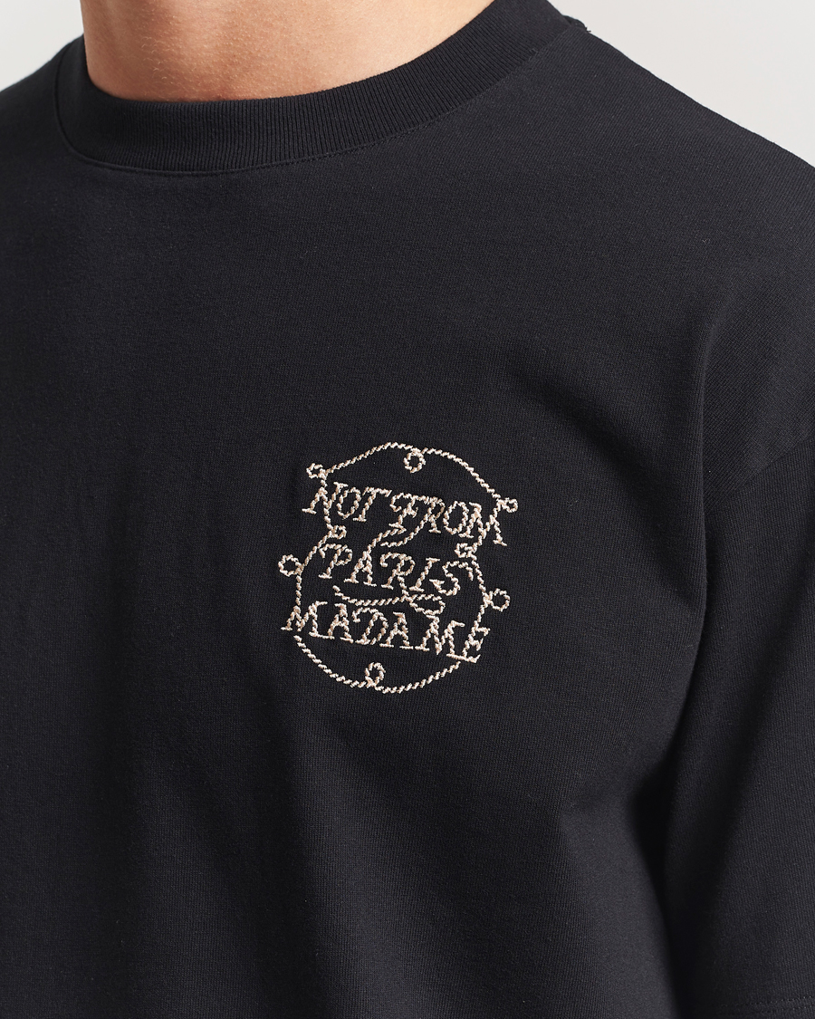 Drôle de Monsieur Slogan Tresses T-Shirt Black