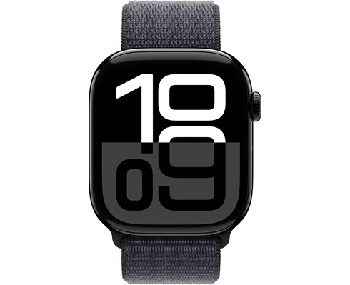 Apple Watch Series 10 GPS 46mm Jet Black Aluminium Case with Ink Sport Loop