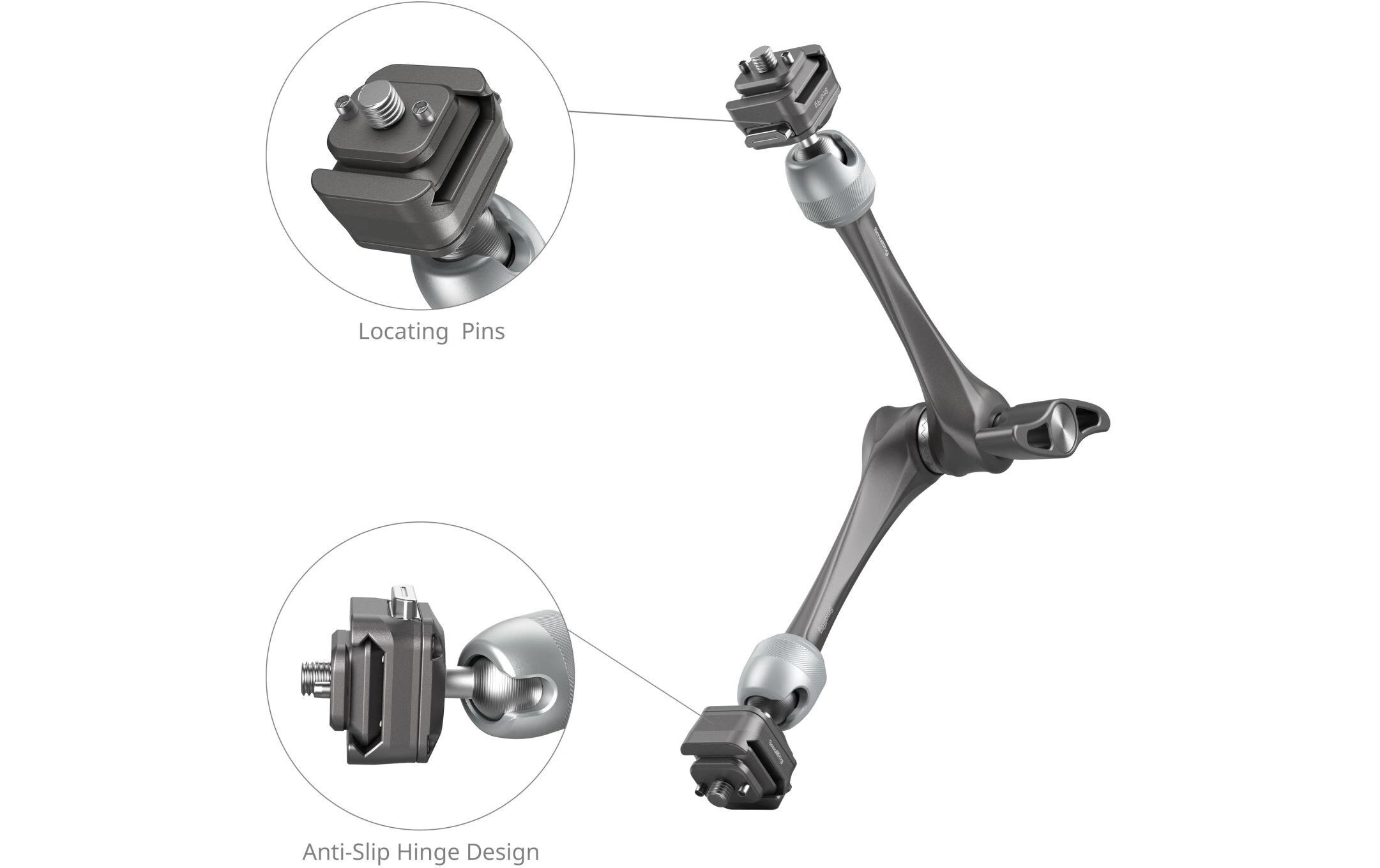 HawkLock H21 Schnellspanner Rosette Magic Arm (11“)Zur Befestigung eines Monitors, einer Leuchte oder eines Zubehörteils an der Kameraausrüstung